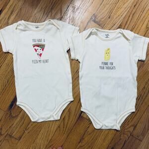 Organic Cotton Touched by Nature 2 pack pun neutral onesies